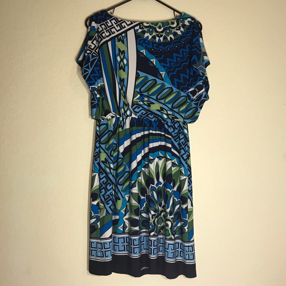 Enfocus Studio Grecian Slit Sleeve Dress, Size 6 - Picture 2 of 9